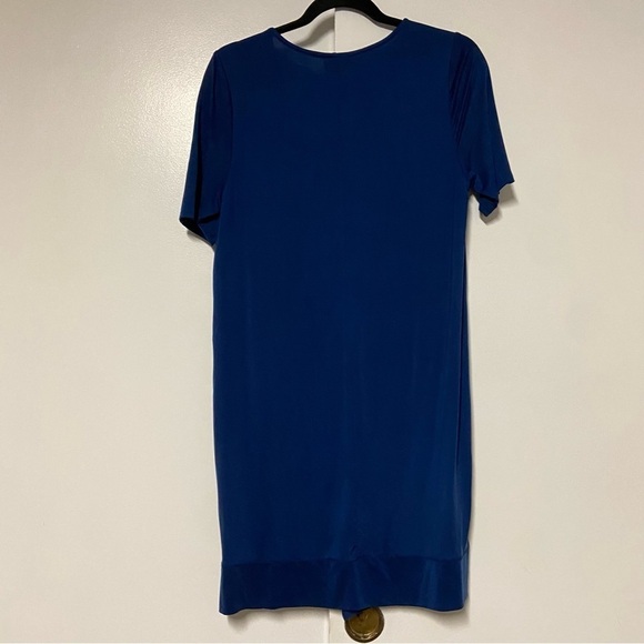 Anthropologie Dolan Left Coast Collection Blue Stretch Jersey Slinky Dress XS - Picture 7 of 7